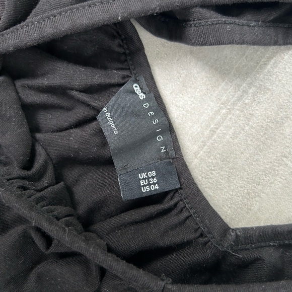 🌈SALE🌈 ASOS Tiered Black Mini Dress - Picture 2 of 4